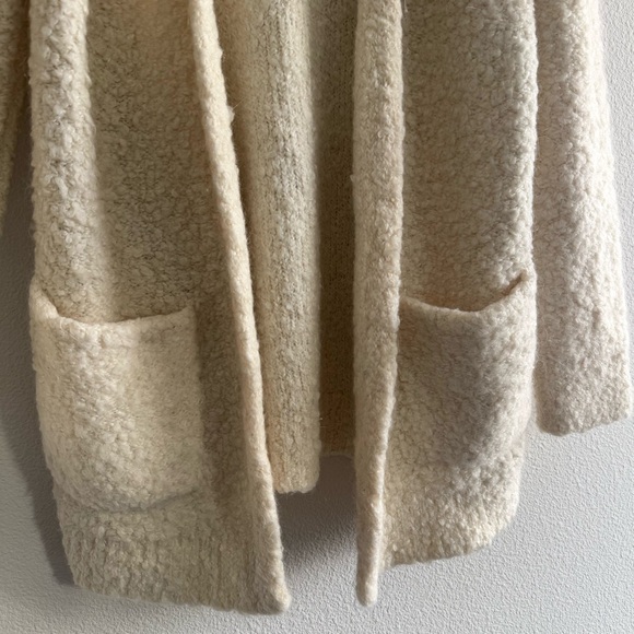 Aritzia Wilfred Free Aronsom Mohair Wool Blend Boucle Longline Cardigan Minimal - Picture 4 of 9